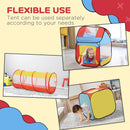 Multicolor Kids Pop Up Play Tunnel Set - Indoor/Outdoor Use - 230 x 70 x 89 cm