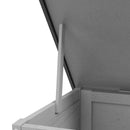 Grey Wooden Rabbit Hutch with Openable Roof - Indoor Outdoor Cage, 84 x 43 x 70 cm