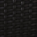 Rattan Armchair Set with Armrests and Cushions - Deep Coffee