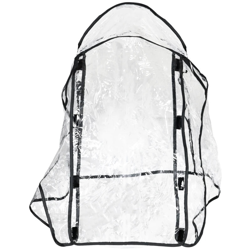 Pet Stroller Rain Cover, Front & Rear Entry, Clear