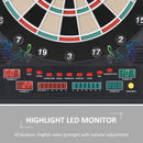 Electronic Dartboard Set with LED Display and 12 Soft Tip Darts - Multi-Game Options