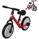 Red Toddler Balance Bike with Removable Stabilisers