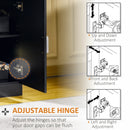 Black Modern Storage Cabinet with Drawer and Shelf