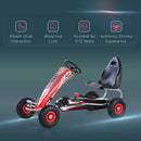 Red Pedal Go Kart with Adjustable Seat and Handbrake