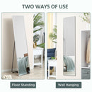 Black Frame Full Length Wall Mirror, 160 x 40 cm - Bedroom & Living Room