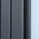 Grey Vertical Designer Radiator - 460 x 1600 mm Double Panel Water Heater