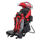 Red Baby Hiking Backpack Carrier with Hip Seat & Rain Cover