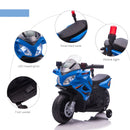 Blue Kids Electric Pedal Motorcycle Toy 6V Battery 18-48 months
