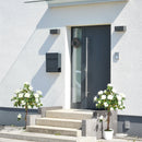 White Rose Artificial Plants Set of 2 in Pot, Indoor Outdoor Decor, 90cm