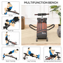Adjustable Black Sit Up Bench with Headrest for Home Gym