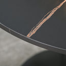 Black Round Metal Dining Table