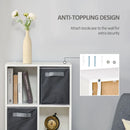 6-Shelf Drawer Storage Organizer - White/Grey