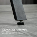 White 120cm Rectangular Bar Table with Wood Effect Top