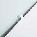 Modern White and Oak 2-Drawer Bedside Table with Metal Frame