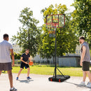 Adjustable Kids Basketball Hoop Set - Blue, Portable & Sturdy