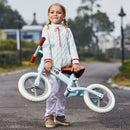 Blue 12" Kids Balance Bike No Pedal Bicycle with Adjustable Seat - Ages 2-5
