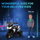 Black Kids 6V Electric Ride-On Motorbike with Lights and Music
