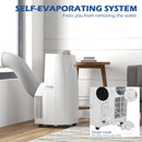 Portable 14,000 BTU Air Conditioner with Mounting Kit - White