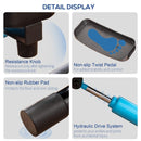 Adjustable Twist Stepper with LCD Screen, Black and Blue