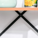 4-Tier Vintage Ladder Shelf Bookcase - Black/Brown Wood Storage Rack