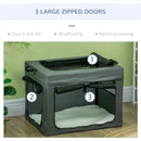 Grey Pet Carrier with Cushion for Miniature & Small Dogs - 69cm