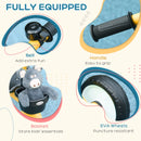 Yellow Kids Trike with Adjustable Seat, Basket & Bell - Ages 2-5