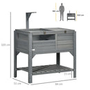 Wooden Tortoise Habitat with Shelter, Run, Shelf, Lamp Holder, Tray - Natural Wood