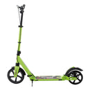 Green Aluminium Folding Kick Scooter with Shock Absorption
