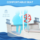 Blue Kids Sandpit with UV Canopy - Ages 3-8