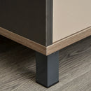 Modern White 4-Compartment Sideboard Cabinet