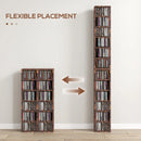 Set of Two Mid Brown Wood-Effect CD Storage Units