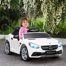 White Licensed 12V Kids Electric Ride On Car with Remote Control
