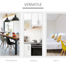 White Folding Drop Leaf Dining Table for Small Spaces