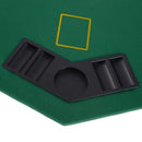 Green Octagon Poker Table with Cup Holders - 8 Player