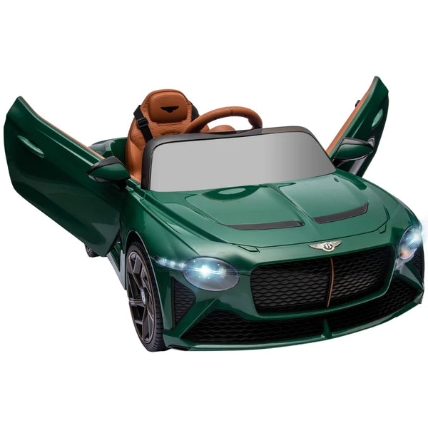 Green Licensed 12V Kids Electric Car with Remote Control and Music