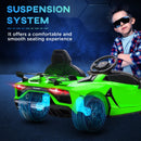 Green Lamborghini Style 12V Kids Electric Car with Butterfly Doors and Remote Control