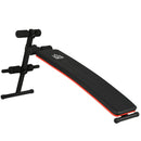 Adjustable Black Sit Up Bench with Thigh Support - Home Gym Essential