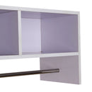 White Wall Mounted Coat Hanger with Storage Shelf