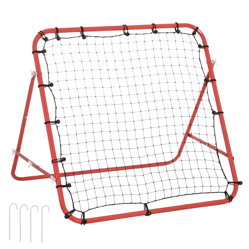 Kick Back Net Red Kickback Rebounder Net for Softball Training - Teens & Adults