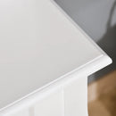 White 4-Drawer Vanity Makeup Table for Bedroom Storage
