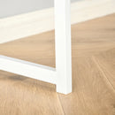 Oak Tone L-Shaped Folding Corner Desk with Storage Shelf