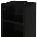 Black Adjustable CD Media Display Shelf Set of 2