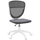 Grey Mesh Office Chair with Swivel Wheels