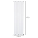 White Vertical Designer Radiator - 460 x 1600 mm Double Panel Heater