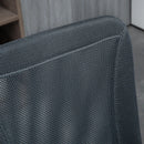 Dark Grey Mesh Office Chair with Adjustable Height and Swivel Wheels