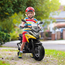 12V Yellow Kids Electric Motorbike with Music & Headlights - Honda Licensed
