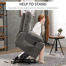 Grey Electric Power Lift Recliner Chair for Elderly with Remote Control