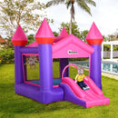 Kids' Inflatable Bounce Castle Trampoline Slide Set - Blue