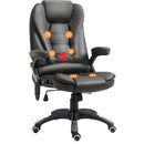 Brown High Back Massage Office Chair with Heat