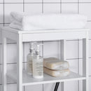Slimline White Tall Bathroom Storage Cabinet